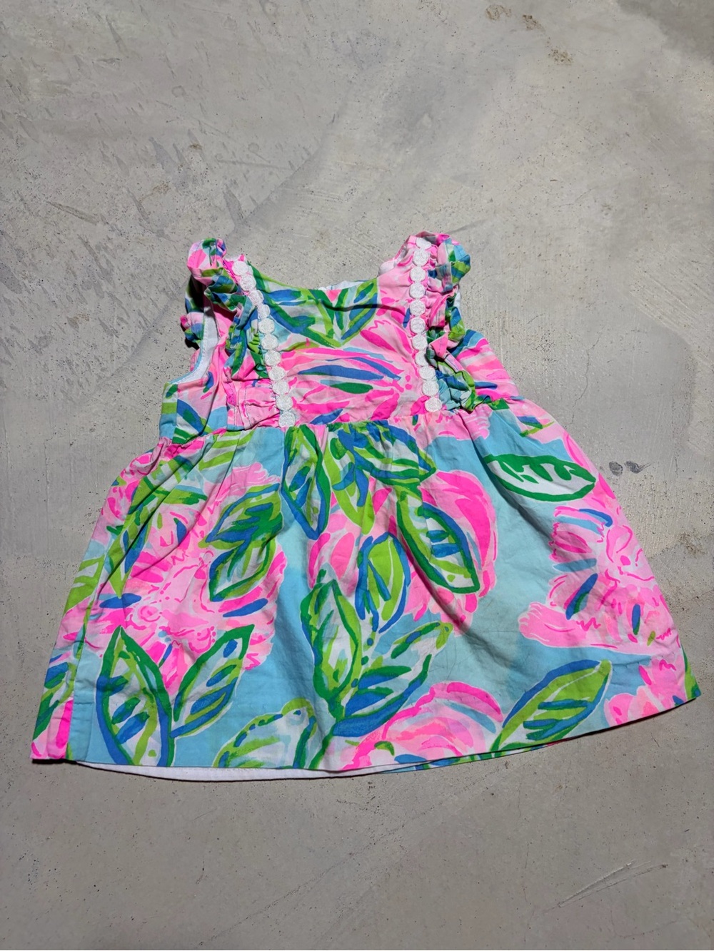 Lilly Pulitzer kids girls annabelle Floral totally blossom dress 6-12MO